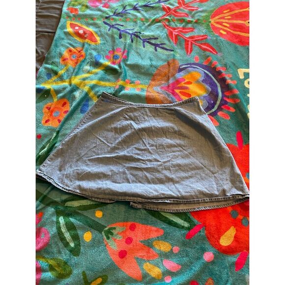 ASOS Design Women's Petite Flare Denim Skirt Blue Size 8 Casual - Picture 3 of 3